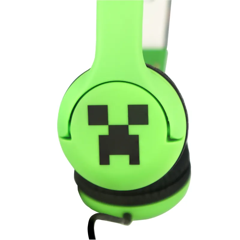 KINDERHOOFDTELEFOON MET KABEL MINECRAFT CREEPER, VOLUMEBEGRENSD - The Shop Gamer