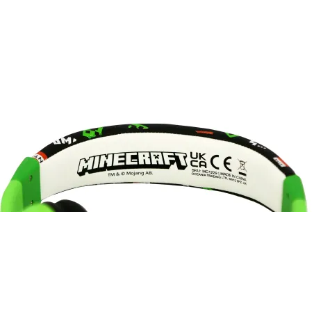 KINDERHOOFDTELEFOON MET KABEL MINECRAFT CREEPER, VOLUMEBEGRENSD - The Shop Gamer