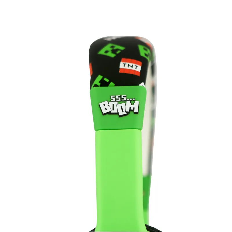 KINDERHOOFDTELEFOON MET KABEL MINECRAFT CREEPER, VOLUMEBEGRENSD - The Shop Gamer