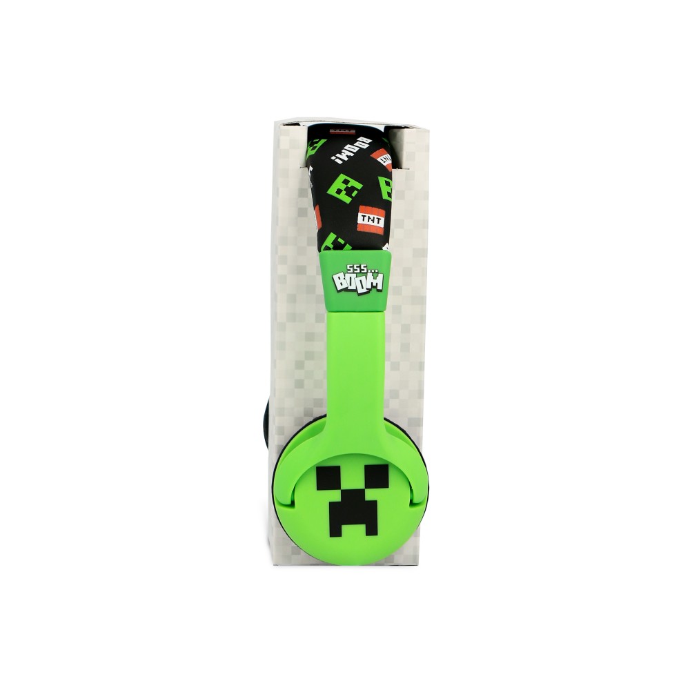 AURICULARES INFANTILES CON CABLE MINECRAFT CREEPER LIMITADOS EN VOLUMEN