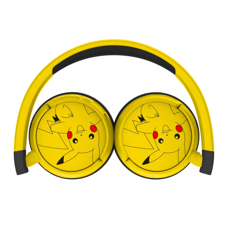 DRAADLOZE KINDERHOOFDTELEFOON POKEMON PIKACHU MET OUDERLIJK VOLUMEBEHEER EN KABEL VOOR AUDIODELING - The Shop Gamer