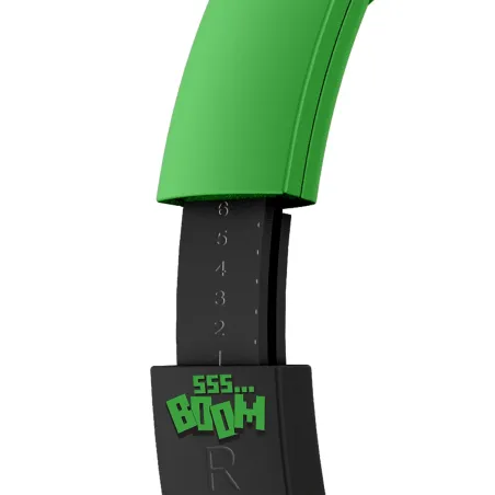 CASQUE AUDIO POUR ENFANT SANS FIL MINECRAFT CREEPER AVEC CONTRÔLE PARENTAL DU VOLUME ET CÂBLE DE PARTAGE AUDIO - The Shop Gamer