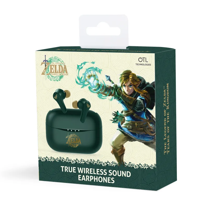 THE LEGEND OF ZELDA: TEARS OF THE KINGDOM TWS WIRELESS EARBUDS, GREEN - The Shop Gamer