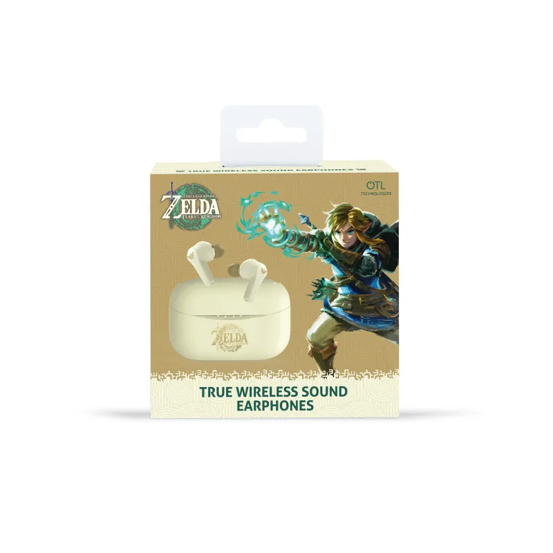 AURICOLARI WIRELESS THE LEGEND OF ZELDA: TEARS OF THE KINGDOM TWS EARPODS COLOR CREMA - The Shop Gamer