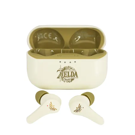 AURICOLARI WIRELESS THE LEGEND OF ZELDA: TEARS OF THE KINGDOM TWS EARPODS COLOR CREMA - The Shop Gamer