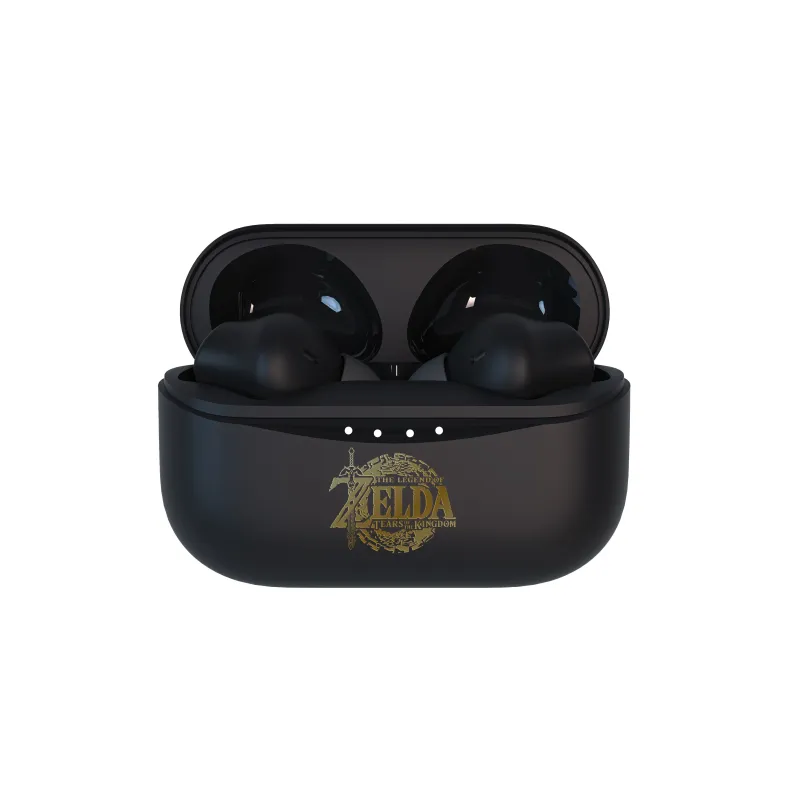 FONES DE OUVIDO SEM FIO THE LEGEND OF ZELDA: TEARS OF THE KINGDOM TWS EARPODS PRETOS - The Shop Gamer