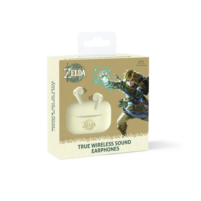 AURICULARES SEM FIOS THE LEGEND OF ZELDA: TEARS OF THE KINGDOM TWS, COR CREME - The Shop Gamer