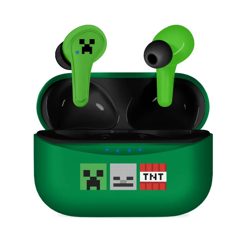 MINECRAFT WIRELESS TWS EARBUDS, GREEN - The Shop Gamer