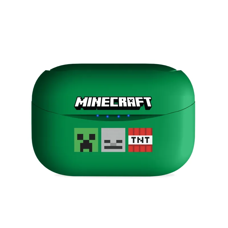 MINECRAFT WIRELESS TWS EARBUDS, GREEN - The Shop Gamer
