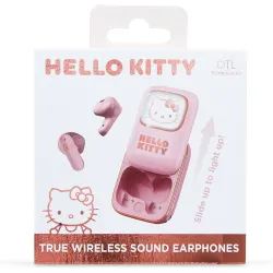 ÉCOUTEURS SANS FIL HELLO KITTY AVEC ÉTUI DE RECHARGE COULISSANT ET LUMIÈRE LED - The Shop Gamer