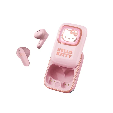 DRAADLOZE HELLO KITTY-OORDOPJES MET SCHUIFBARE OPLAADCASE EN LEDVERLICHTING - The Shop Gamer