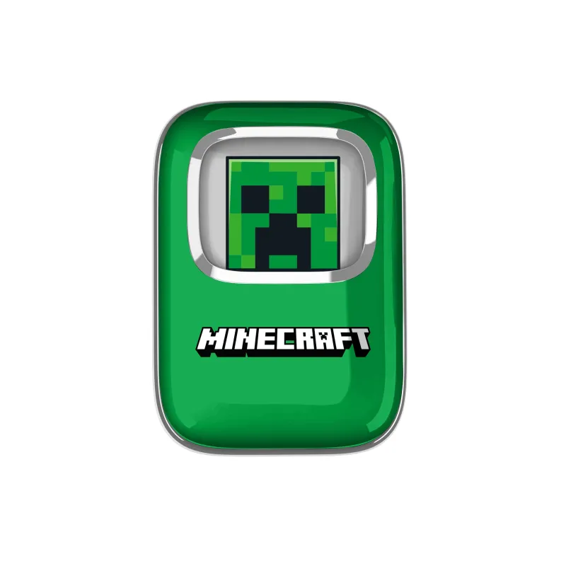 AUSCULTADORES SEM FIOS MINECRAFT COM ESTOJO DE CARREGAMENTO DESLIZANTE E LUZ LED - The Shop Gamer