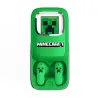 ÉCOUTEURS SANS FIL MINECRAFT AVEC BOÎTIER DE CHARGE COULISSANT ET LUMIÈRE LED - The Shop Gamer