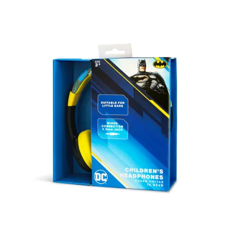 KINDERHOOFDTELEFOON MET KABEL, VOLUMEBEGRENSD, BATMAN, OTL, OFFICIËLE DC COMICS-LICENTIE - The Shop Gamer