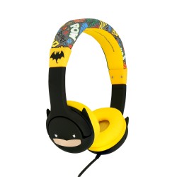 AURICULARES INFANTILES CON CABLE BATMAN LIMITADOS EN VOLUMEN MARCA OTL LICENCIA OFICIAL DC COMICS