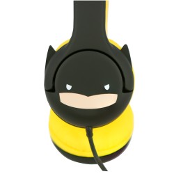 AURICULARES INFANTILES CON CABLE BATMAN LIMITADOS EN VOLUMEN MARCA OTL LICENCIA OFICIAL DC COMICS