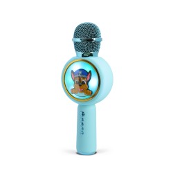 MICRÓFONO KARAOKE CON ALTAVOZ INALÁMBRICO PATRULLA CANINA CHASE PAW PATROL CON LUZ LED POPSING