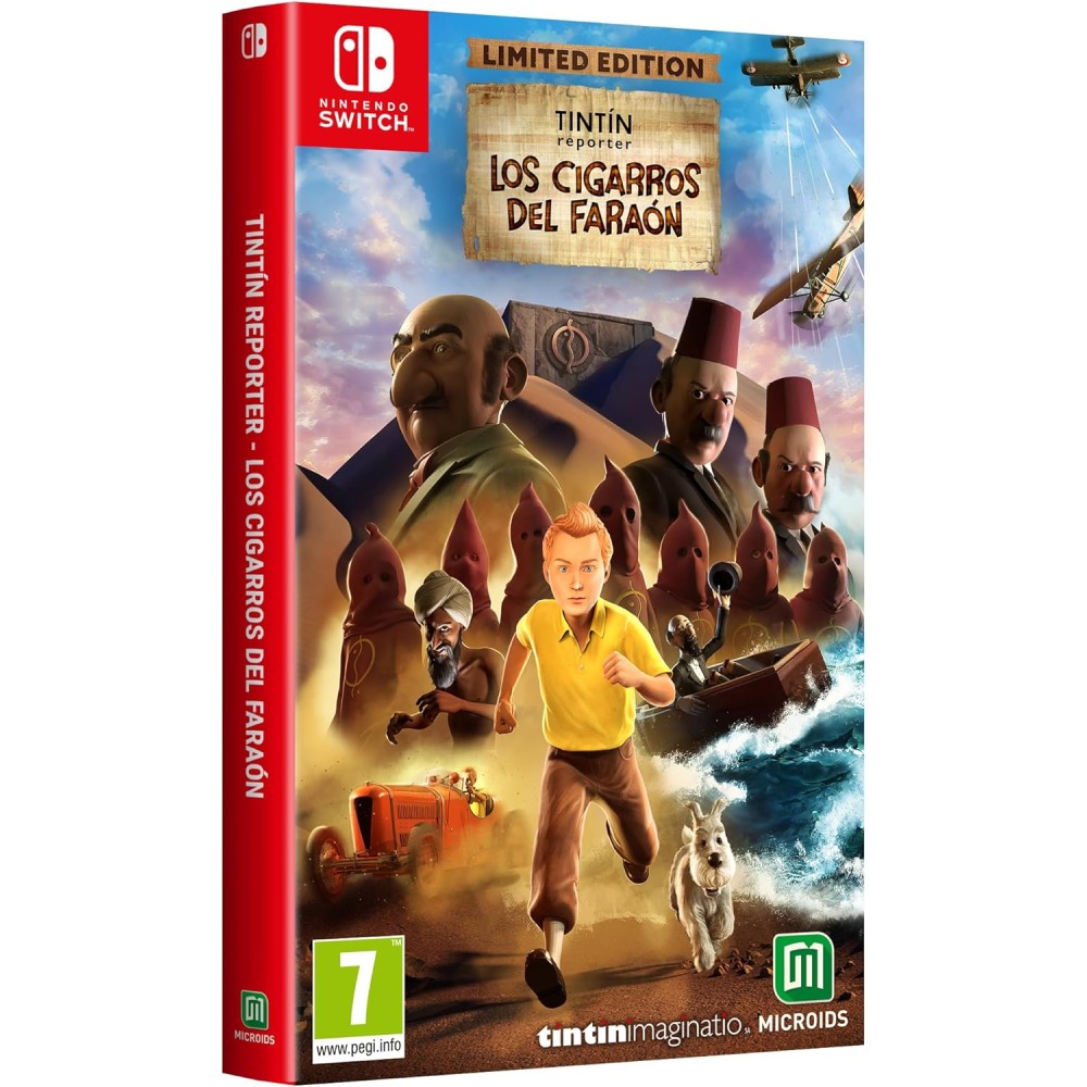 PREVENTA TINTIN REPORTER LOS CIGARROS DEL FARAÓN LIMITED EDITION JUEGO FÍSICO NINTENDO SWITCH VERSIÓN ESPAÑOLA GARANTÍA EUROPEA