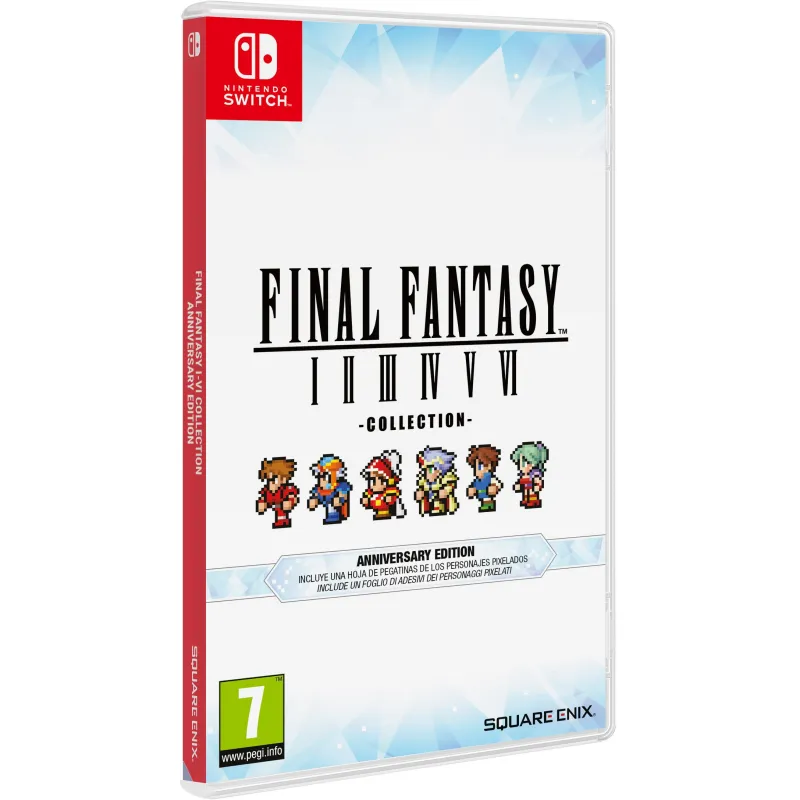 FINAL FANTASY I-VI COLLECTION ANNIVERSARY EDITION WÄHLE SPANISCHE VERSION PLAYSTATION PS4 NINTENDO SWITCH PHYSISCHES SPIEL - The