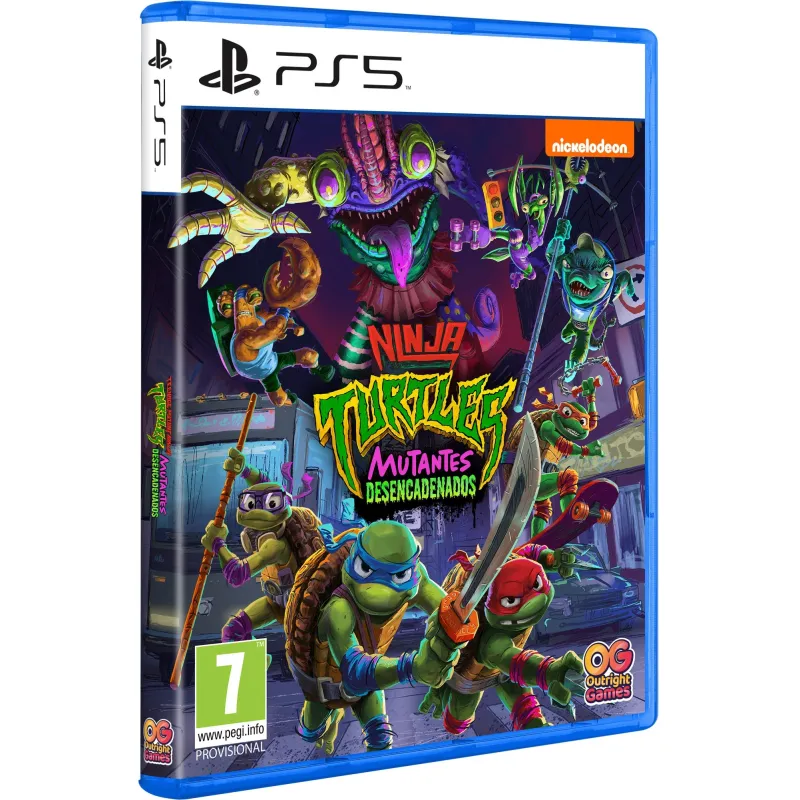 NINJA TURTLES: MUTANTES DESENCADENADOS, SPANISCHE VERSION, PLAYSTATION PS5 PS4 NINTENDO SWITCH, PHYSISCHES SPIEL, GARANTIE - The