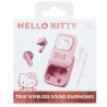 AURICULARES INALÁMBRICOS HELLO KITTY CON ESTUCHE DE CARGA DESLIZANTE Y LUZ LED