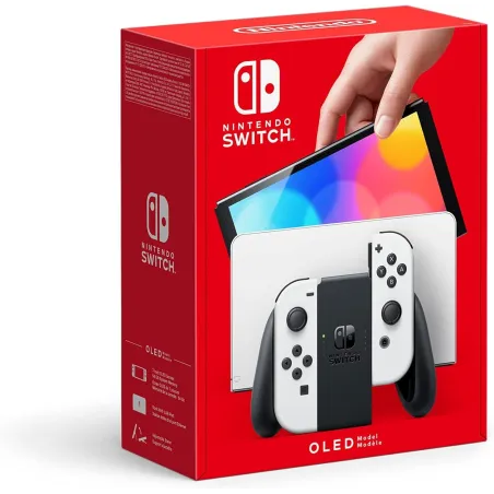 NINTENDO SWITCH OLED BLANCA ESPAÑOLA + SUPER MARIO BROS.WONDER PREINSTALADO + SUSCRIPCIÓN 12 MESES NSO GARANTÍA EUROPEA