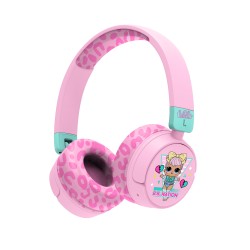 AURICULARES INFANTILES SIN CABLE LOL SURPRISE CON CONTROL PARENTAL DE VOLUMEN Y CABLE PARA COMPARTIR AUDIO