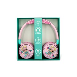 AURICULARES INFANTILES SIN CABLE LOL SURPRISE CON CONTROL PARENTAL DE VOLUMEN Y CABLE PARA COMPARTIR AUDIO