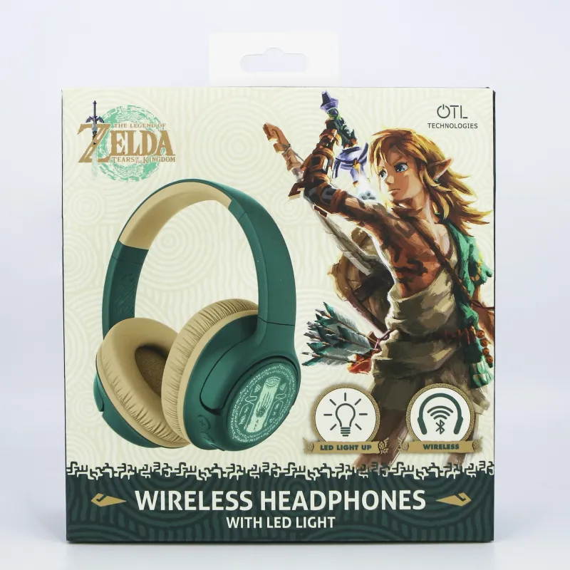 FALTBARE KABELLOSE KOPFHÖRER THE LEGEND OF ZELDA TEARS OF THE KINGDOM MIT LED-LICHT - The Shop Gamer