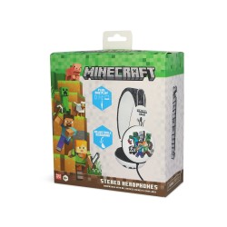 AURICULARES CON CABLE CON LICENCIA OFICIAL MINECRAFT PARA NIÑOS A PARTIR DE 8 AÑOS HASTA ADULTOS