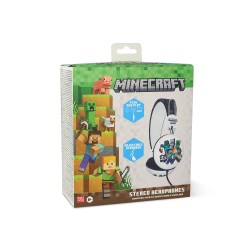 AURICULARES CON CABLE CON LICENCIA OFICIAL MINECRAFT PARA NIÑOS A PARTIR DE 8 AÑOS HASTA ADULTOS