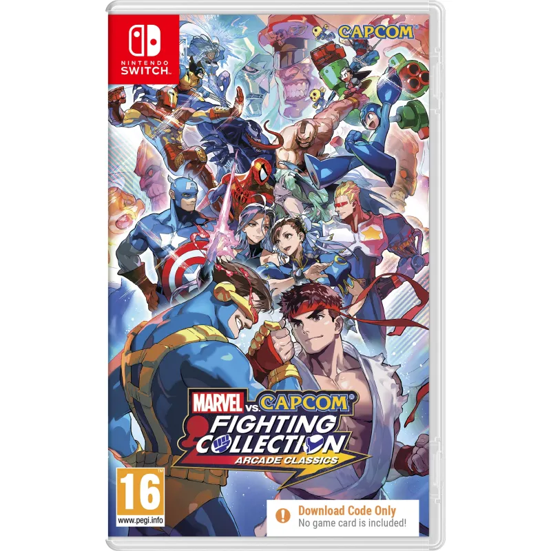 MARVEL VS CAPCOM FIGHTING COLLECTION: ARCADE CLASSICS SWITCH, BOÎTE AVEC CODE DE TÉLÉCHARGEMENT, JEU COMPLET, VERSION ESPAGNOLE 