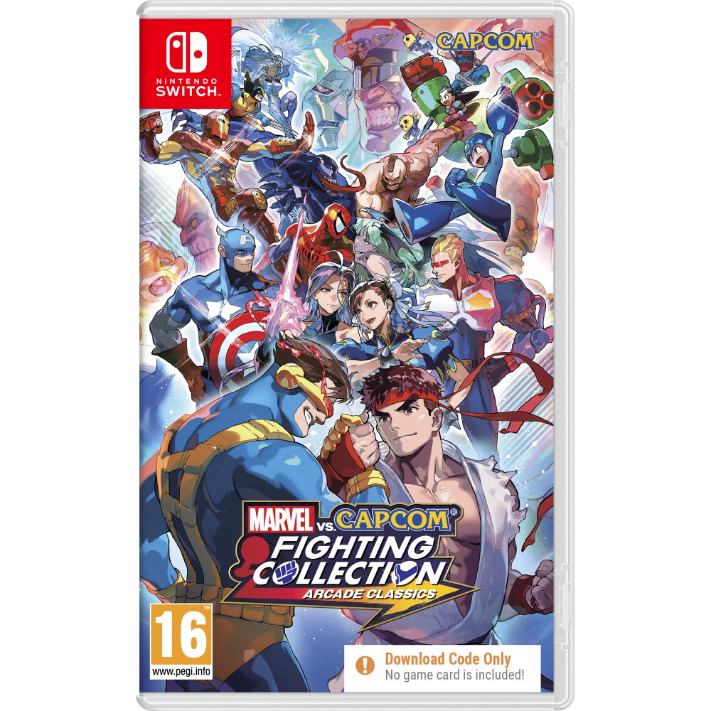 MARVEL VS CAPCOM FIGHTING COLLECTION: ARCADE CLASSICS SWITCH CAJA CON CÓDIGO DESCARGA D JUEGO COMPLETO VERSIÓN ESPAÑOLA