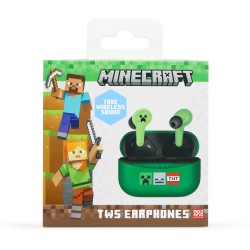 AURICULARES INALÁMBRICOS MINECRAFT TWS EARPODS COLOR VERDE