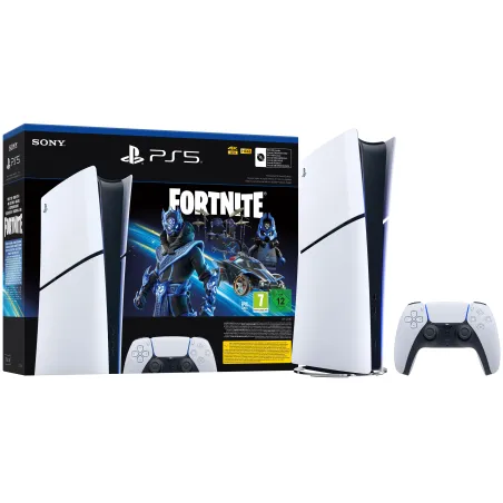 CONSOLE PLAYSTATION 5 SLIM DIGITAL PACK FORTNITE COBALT STAR CON VOUCHER FORTNITE E 1.000 V-BUCKS, VERSIONE SPAGNOLA, GARANZIA -