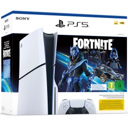 PLAYSTATION 5 SLIM CON LECTOR DE DISCOS PACK FORTNITE COBALT STAR Y VOUCHER FORTNITE Y 1.00O PAVOS VERSIÓN ESPAÑOLA GARANTÍA EU