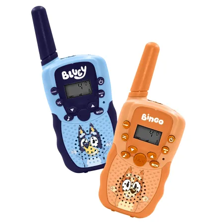 WALKIE TALKIES BLUEY FOR CHILDREN WITH RECHARGEABLE BATTERY, TORCH AND 1 KM RANGE - The Shop Gamer
