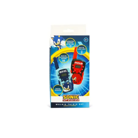 KINDER-WALKIE TALKIES SONIC THE HEDGEHOG MET OPLAADBARE BATTERIJ, ZAKLAMP EN BEREIK TOT 1 KM - The Shop Gamer
