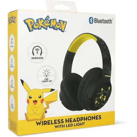 CASQUE SANS FIL PLIABLE POKEMON PIKACHU AVEC ÉCLAIRAGE LED - The Shop Gamer