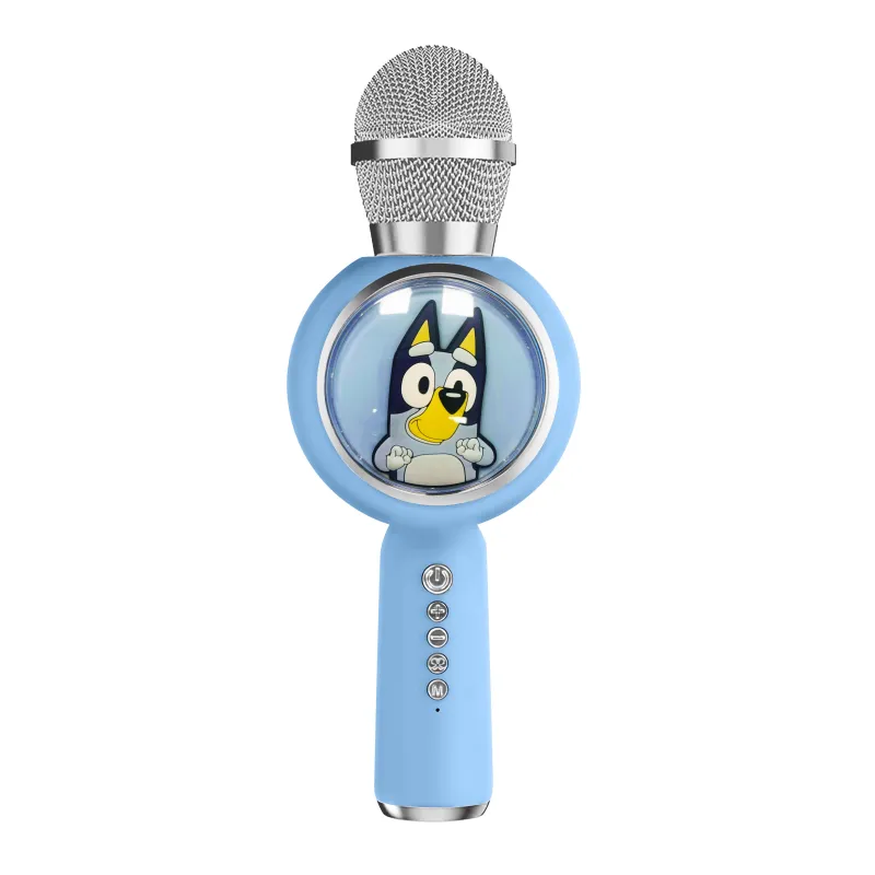 MICRO KARAOKÉ AVEC ENCEINTE SANS FIL BLUEY, AVEC LUMIÈRE LED POPSING - The Shop Gamer