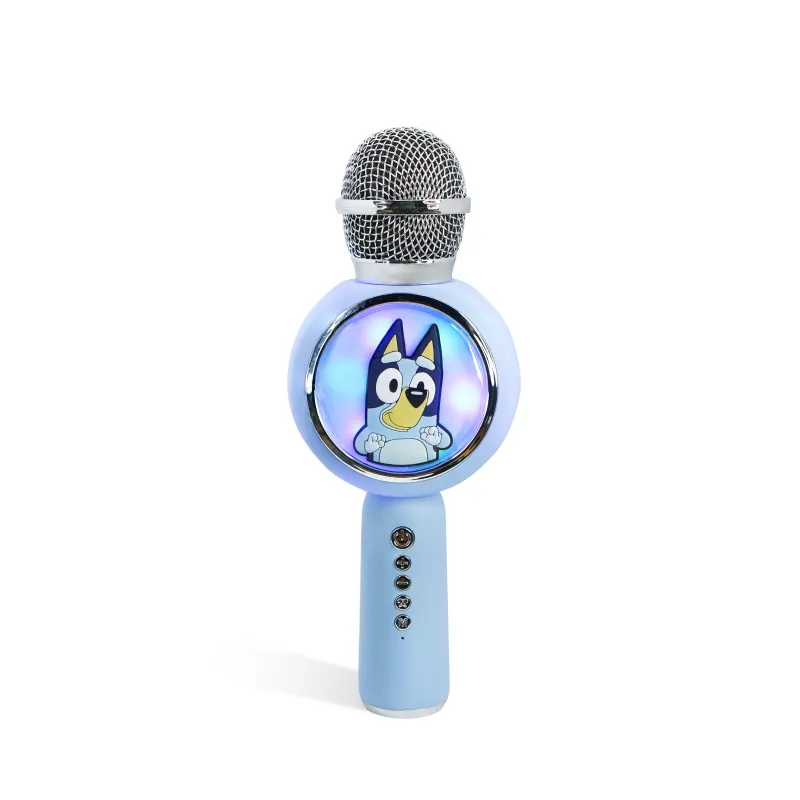 MICRO KARAOKÉ AVEC ENCEINTE SANS FIL BLUEY ET LUMIÈRE LED POPSING - The Shop Gamer