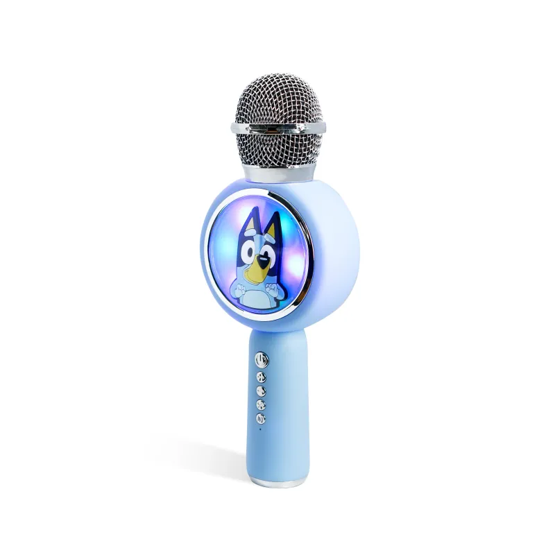 BLUEY POPSING KARAOKEMICROFOON MET DRAADLOZE LUIDSPREKER EN LEDLICHT - The Shop Gamer