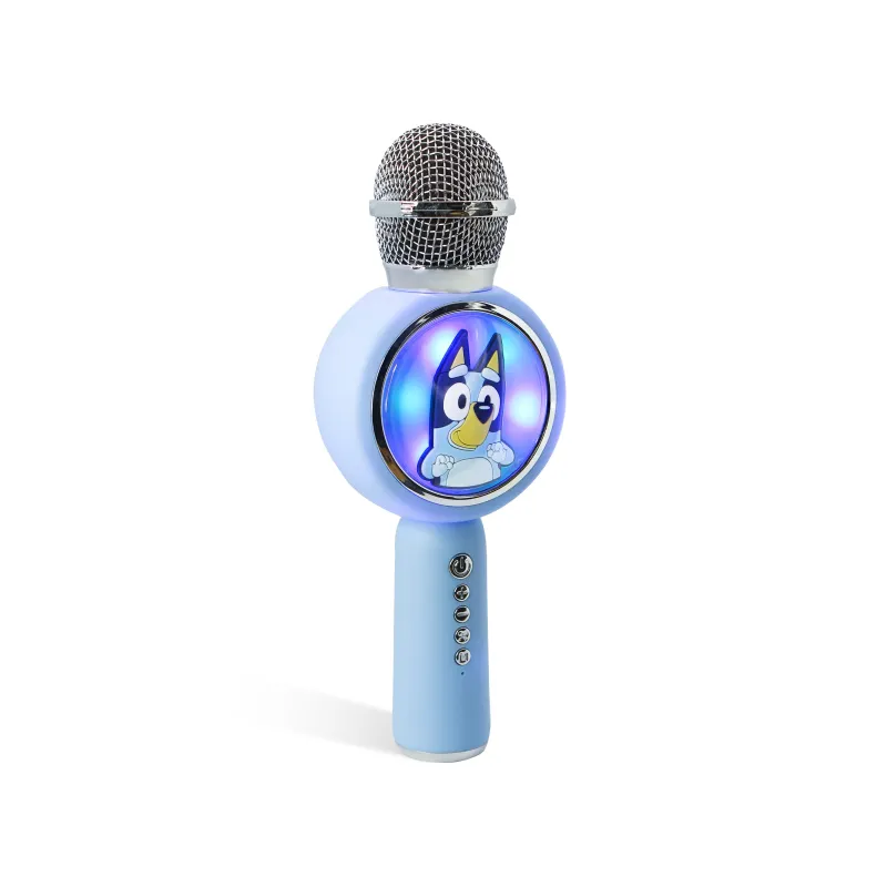 BLUEY POPSING WIRELESS KARAOKE MICROPHONE WITH SPEAKER AND LED LIGHT - The Shop Gamer