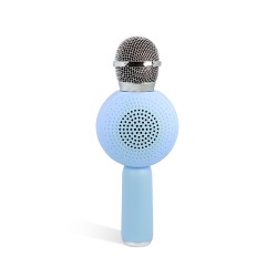 MICRÓFONO KARAOKE CON ALTAVOZ INALÁMBRICO BLUEY CON LUZ LED POPSING