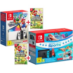 ELIGE PACK DE NINTENDO SWITCH MODELO NORMAL U MODELO OLED CON JUEGOS Y SUSCRIPCIÓN NINTENDO SWITCH ONLINE VERSIÓN ESPAÑOLA