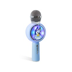 MICRÓFONO KARAOKE CON ALTAVOZ INALÁMBRICO BLUEY CON LUZ LED POPSING