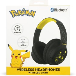 AURICULARES INALÁMBRICOS POKEMON PIKACHU PLEGABLES CON LUZ LED