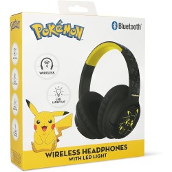 AURICULARES INALÁMBRICOS POKEMON PIKACHU PLEGABLES CON LUZ LED