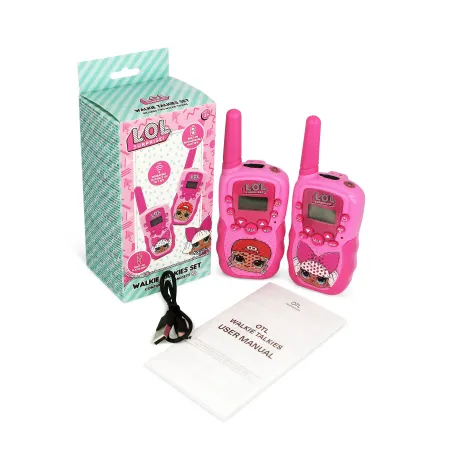 WALKIE TALKIES POUR ENFANTS LOL SURPRISE AVEC BATTERIE RECHARGEABLE, LAMPE TORCHE ET PORTÉE DE COMMUNICATION D’UN KM - The Shop 