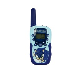 WALKIE TALKIES INFANTILES SONIC THE HEDGEHOG CON BATERÍA RECARGABLE LINTERNA Y UN KM DE DISTANCIA DE COMUNICACIÓN